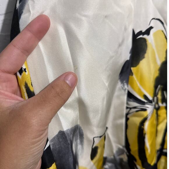 Vince 100% silk floral sleeveless sundress womens 6 boho classic preppy evening - Picture 3 of 10